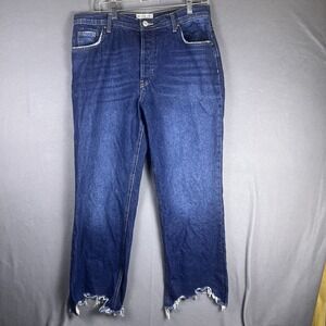 We The Free People Button Fly  Distressed Jeans‎ With Women's Size 30